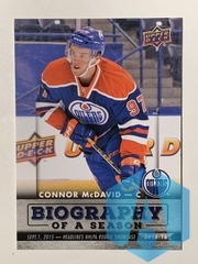 2015-16 Upper Deck Connor McDavid Biography of a Season #BIOCM-3